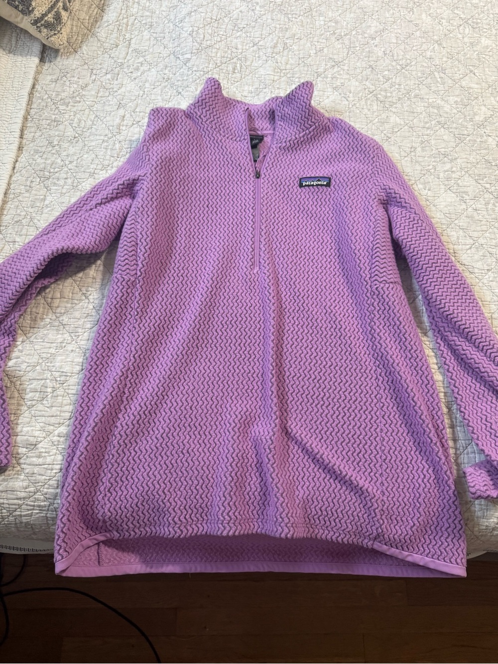 Patagonia Kids Lavender Purple Half-Zip Fleece Jacket